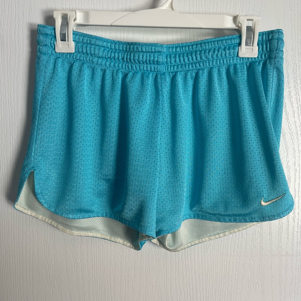 Nike Blue Athletic Shorts with Elastic Waistband